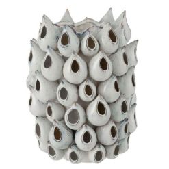 Budget ???? Paris Prix Vase Design Anémone Céramique 43cm Bleu ????