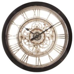 Nouveau ???? Horloge Murale Méca 61cm Noir ⭐