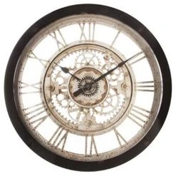 Nouveau 🌟 Horloge Murale Méca 61cm Noir ⭐