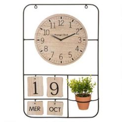 Remise â Horloge Murale & Date Camille 51cm Noir â€ïž