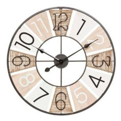 Promo ⭐ Horloge Murale En Métal Design Ted 58cm Naturel ????