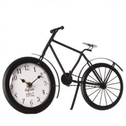 Offres 🎉 Pendule à Poser Vélo 28cm Noir 👏