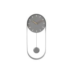 Remise 😉 Karlsson Horloge à Balancier Design Charm - H. 50 Cm - Gris 🤩