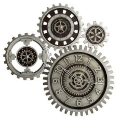 Tout neuf ???? Pendule Mécanique Vintage Nagi 57x58cm Argent ✨