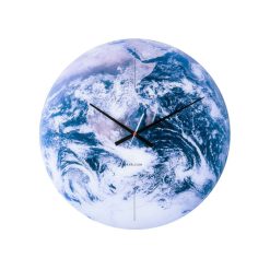 De gros ???? Karlsson Horloge Murale En Verre Earth - Bleu ????