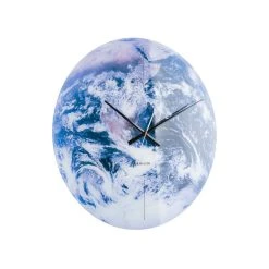 De gros 🔥 Karlsson Horloge Murale En Verre Earth - Bleu 🧨 -ATMOSPHERA Shop unnamed file 3218
