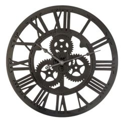 Meilleur prix ???? Horloge Murale Vintage Mécanisme 45cm Noir ????