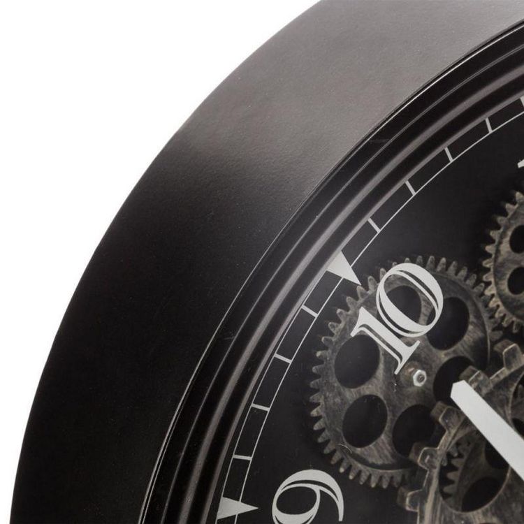 Vente flash ???? Pendule Vintage En Métal Luxe 37cm Noir ???? 4 Vente flash ???? Pendule Vintage En Métal Luxe 37cm Noir ???? – Image 2