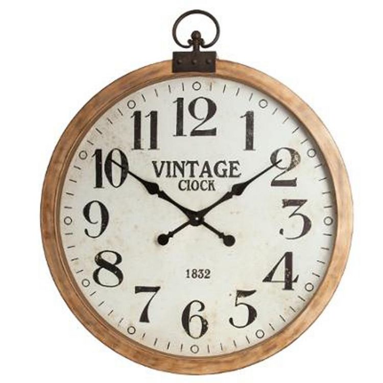 Horloge Murale Vintage Gouss 74cm Naturel Tout neuf ???? Horloge Murale Vintage Gouss 74cm Naturel ???? -ATMOSPHERA Shop unnamed file 3250