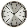 Promo 😍 Horloge Murale Design Verre Bombé 30cm Argent 🛒