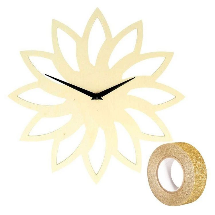 Vente flash 🥰 Youdoit Horloge En Bois Soleil Ø 30 Cm + Masking Tape Doré à Paillettes 5 M 🔔 3 Vente flash 🥰 Youdoit Horloge En Bois Soleil Ø 30 Cm + Masking Tape Doré à Paillettes 5 M 🔔