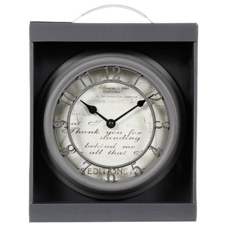 Pendule Murale Romance 21cm Gris Remise ???? Pendule Murale Romance 21cm Gris ✨ -ATMOSPHERA Shop unnamed file 3280