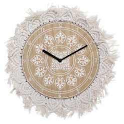 De gros ???? Horloge Murale Macramé Idylle Folk 38cm Naturel ????
