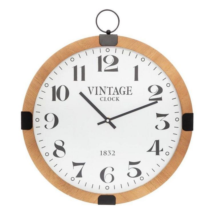 Horloge Murale Silencieuse Gousset 38cm Naturel Le moins cher ???? Horloge Murale Silencieuse Gousset 38cm Naturel ???? -ATMOSPHERA Shop unnamed file 3305