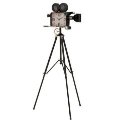 Budget ???? Paris Prix Horloge Design Sur Pied Camera 153cm Noir ⌛