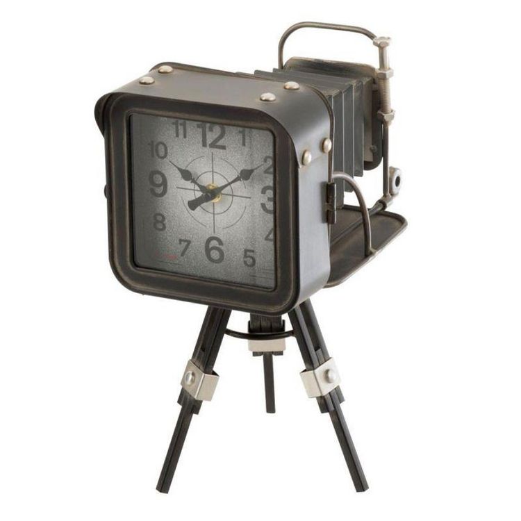 Vente flash ???? Paris Prix Horloge Design Camera Vintage 33cm Gris ❤️ 3 Vente flash ???? Paris Prix Horloge Design Camera Vintage 33cm Gris ❤️