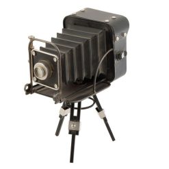 Alternative view of Vente flash ???? Paris Prix Horloge Design Camera Vintage 33cm Gris ❤️