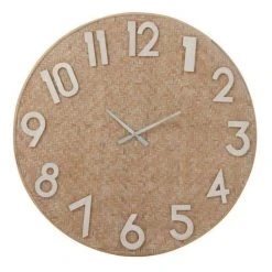 Le moins cher ✨ Paris Prix Horloge Murale Design Rotin 61cm Naturel 😉