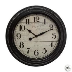 Le moins cher ❤️ Horloge Murale Déco En Verre Moulure 29cm Noir 🌟