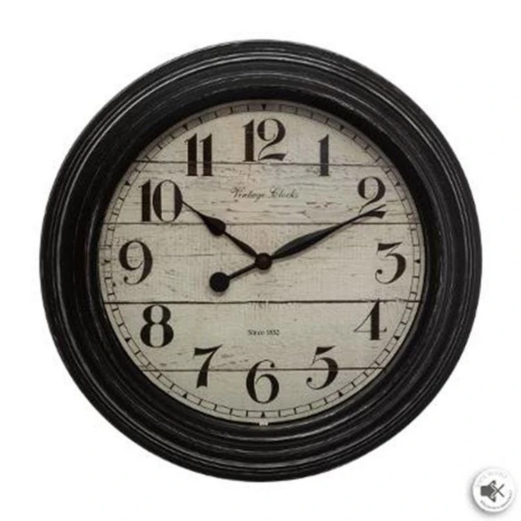 Le moins cher ❤️ Horloge Murale Déco En Verre Moulure 29cm Noir 🌟 3 Le moins cher ❤️ Horloge Murale Déco En Verre Moulure 29cm Noir 🌟