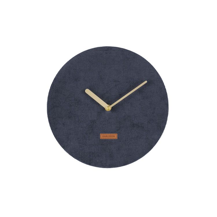 Karlsson Horloge murale en velours côtelé Corduroy - Diam. 25 cm - Bleu foncé Meilleur prix ???? Karlsson Horloge Murale En Velours Côtelé Corduroy - Diam. 25 Cm - Bleu Foncé ???? -ATMOSPHERA Shop unnamed file 3331