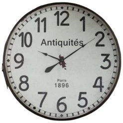 Bon marché 🌟 Pendule Murale Ceinture 92cm Marron 🔔