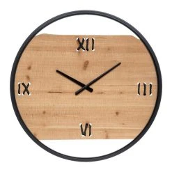 Acheter 😀 ATMOSPHERA Horloge Silencieuse Métal Bois Wild D58 🔔