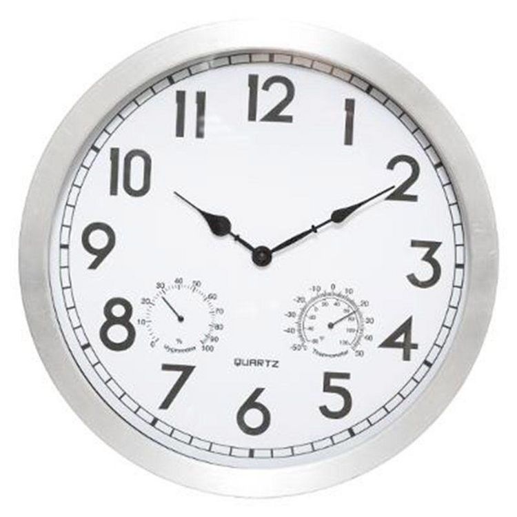 Horloge Murale Design Outdoor 40cm Argent Tout neuf ???? Paris Prix Horloge Murale Design 'Silvester 40cm Argent ???? -ATMOSPHERA Shop unnamed file 3368