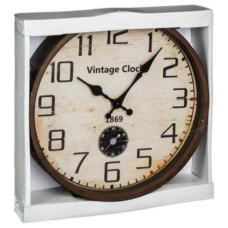 Pendule en Métal Chico 30cm Marron Coupon ???? Pendule En Métal Chico 30cm Marron ???? -ATMOSPHERA Shop unnamed file 3395