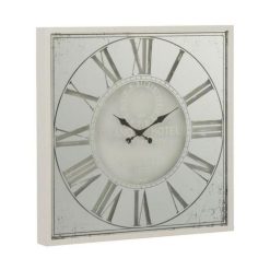 De gros ???? Paris Prix Horloge Murale En Métal Carrée 60cm Blanc ????
