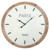 Promo ???? Horloge Murale Bois Style Scandinave Diam60cm - Collection Paris ???? -ATMOSPHERA Shop unnamed file 3423