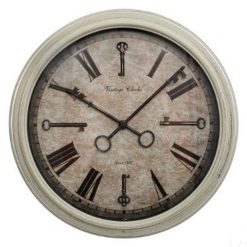 Sortie ???? Pendule Murale Design En Verre Clef 39cm Blanc ????