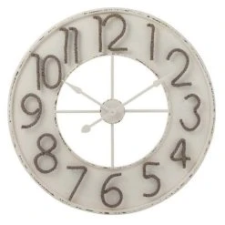 Offres 🔔 Paris Prix Horloge Murale Design Chiffres Corde 91cm Naturel 🌟