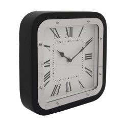 Grosses soldes ???? Paris Prix Horloge Ă Poser Vouman 28cm Argent & Noir ????