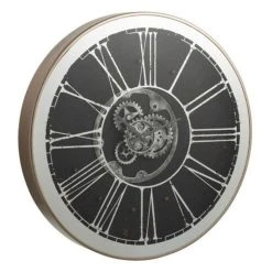 Nouveau 🛒 Paris Prix Horloge Murale Ronde à Led Ozua 80cm Argent 😍