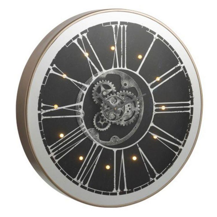 Nouveau ???? Paris Prix Horloge Murale Ronde à Led Ozua 80cm Argent ???? 4 Nouveau ???? Paris Prix Horloge Murale Ronde à Led Ozua 80cm Argent ???? – Image 2