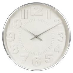 Tout neuf ???? Horloge Murale Contemporain 40cm Argent ????