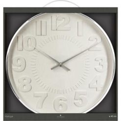 Tout neuf ???? Horloge Murale Contemporain 40cm Argent ???? -ATMOSPHERA Shop unnamed file 3480