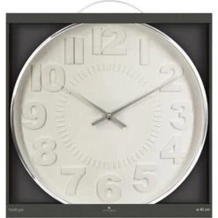 Tout neuf 💯 Horloge Murale Contemporain 40cm Argent 🤩 -ATMOSPHERA Shop unnamed file 3480
