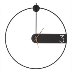Meilleure affaire ???? Horloge Murale Design Noir Diam60cm Design ????