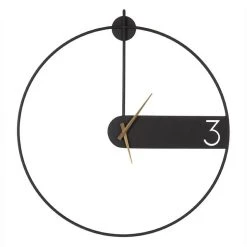 Meilleure affaire 😀 Horloge Murale Design Noir Diam60cm Design 😀