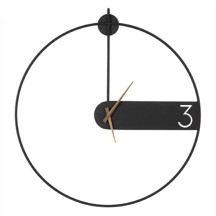 Horloge murale design noir diam60cm Design Meilleure affaire ???? Horloge Murale Design Noir Diam60cm Design ???? -ATMOSPHERA Shop unnamed file 3482