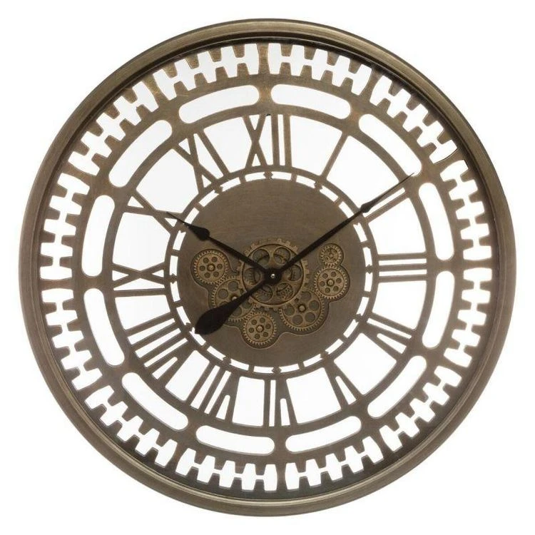 Tout neuf 🎁 Horloge Murale Vintage Mécanisme 80cm Marron 💯 4 Tout neuf 🎁 Horloge Murale Vintage Mécanisme 80cm Marron 💯 – Image 2