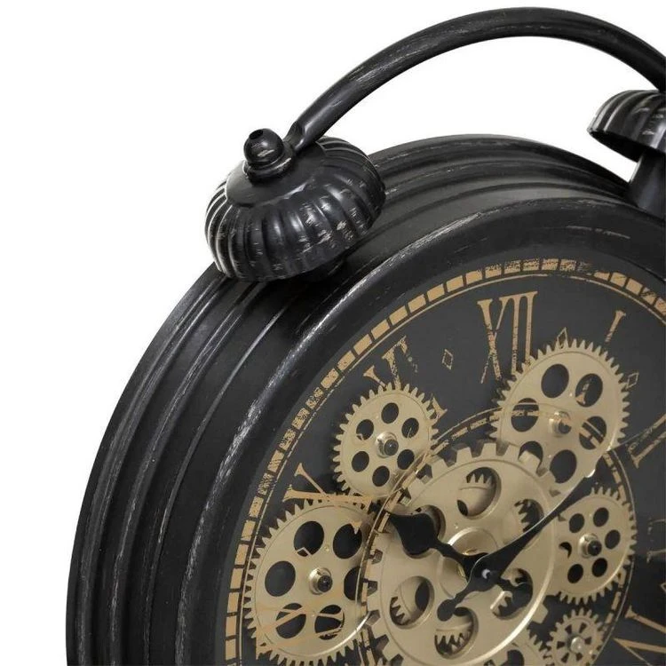 Meilleure affaire 🥰 Horloge à Poser Vintage Mécanique 41cm Noir 🔔 4 Meilleure affaire 🥰 Horloge à Poser Vintage Mécanique 41cm Noir 🔔 – Image 2