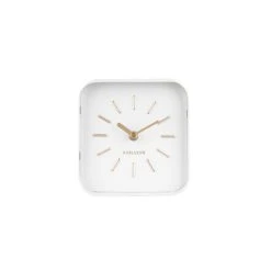 Nouveau ❤️ Karlsson Horloge à Poser Squared - H. 15 Cm - Blanc ✔️