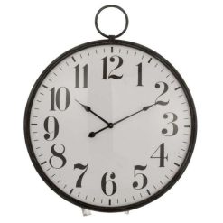 Budget â Paris Prix Horloge Design En MĂ©tal Boule Ronde 85cm Noir ????