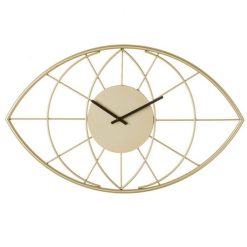 Promo ???? Horloge Ovale Dorée 54x33cm Smoky Gold ????