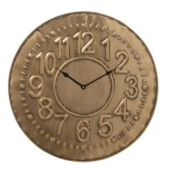 Grosses soldes 💯 Paris Prix Horloge Murale En Métal Kako 57cm Naturel 🔔