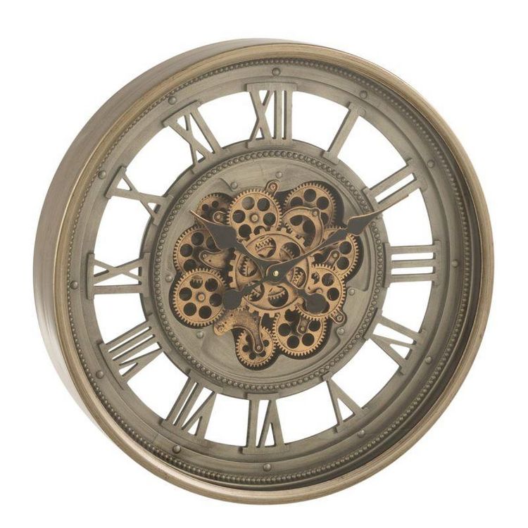 Sortie ⌛ Paris Prix Horloge Murale En Métal Mécanisme 60cm Gris ???? 3 Sortie ⌛ Paris Prix Horloge Murale En Métal Mécanisme 60cm Gris ????