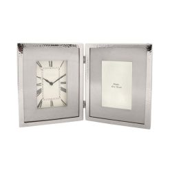 Bon marché ???? Paris Prix Horloge à Poser à Quartz Moments 40cm Argent ????